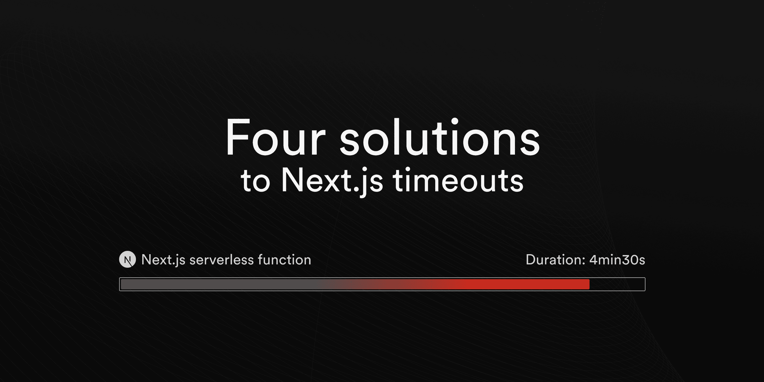 Featured image for How to solve Next.js timeouts blog post